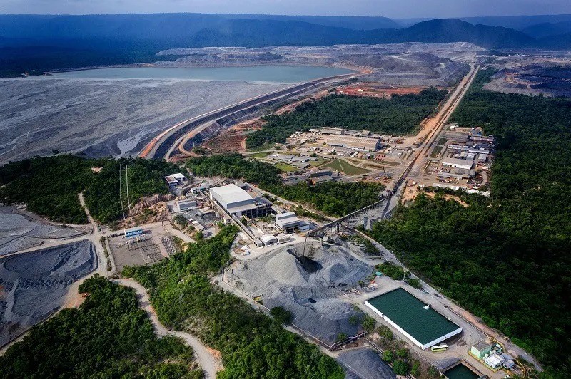 Vista aérea da Mina do Sossego, operação de cobre da Vale em Canaã dos Carajás (PA)